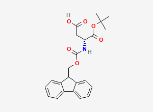 Two-dimensional chemical structure of Fmoc-d-asp-otbu