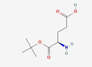 Two-dimensional chemical structure of (R)-4-Amino-5-(tert-butoxy)-5-oxopentanoic acid