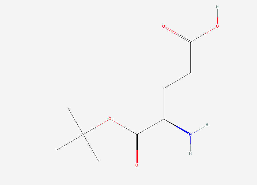 Two-dimensional chemical structure of (R)-4-Amino-5-(tert-butoxy)-5-oxopentanoic acid