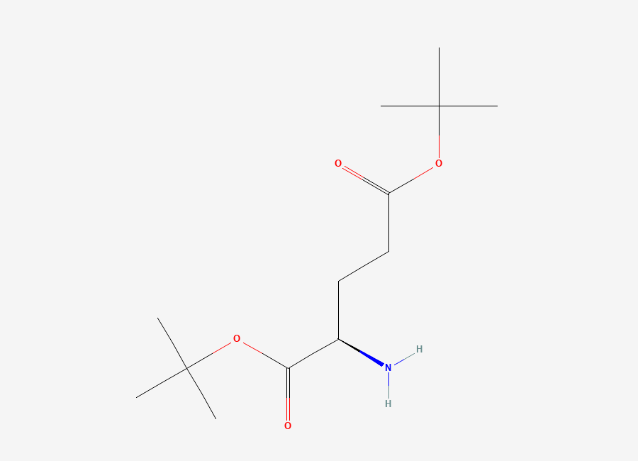 Two-dimensional chemical structure of Di-tert-butyl (R)-2-aminopentanedioate
