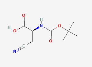 Two-dimensional chemical structure of Boc-beta-cyano-L-alanine