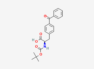 Two-dimensional chemical structure of Boc-4-benzoyl-D-phenylalanine