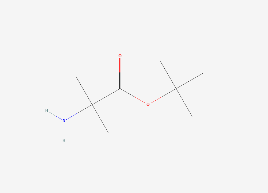 Two-dimensional chemical structure of tert-Butyl 2-methylalaninate