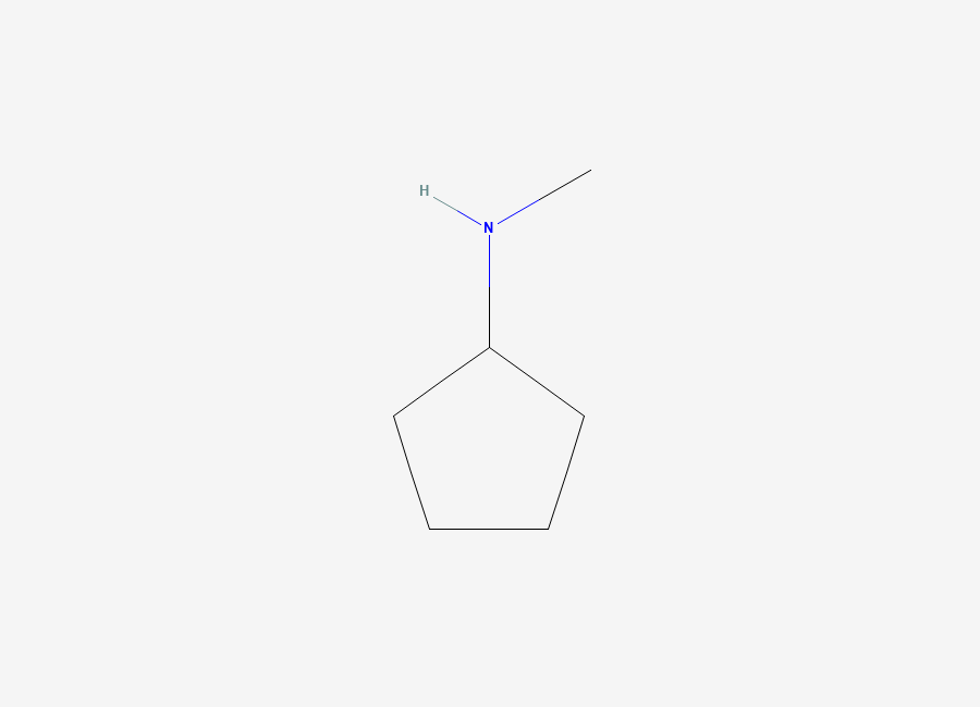 Two-dimensional chemical structure of N-methylcyclopentanamine