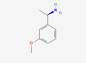 Two-dimensional chemical structure of (R)-1-(3-Methoxyphenyl)ethylamine