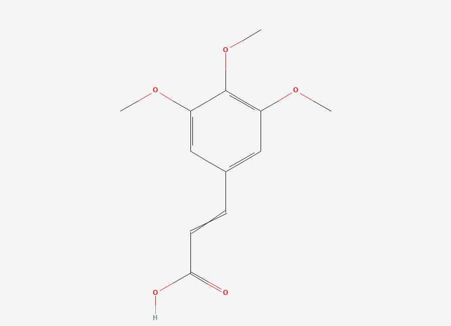 Two-dimensional chemical structure of 3-(3,4,5-Trimethoxyphenyl)acrylic acid