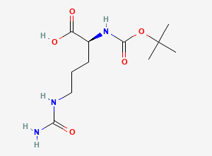 Two-dimensional chemical structure of Boc-Cit-OH