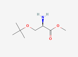 Two-dimensional chemical structure of Methyl (2R)-2-amino-3-(tert-butoxy)propanoate