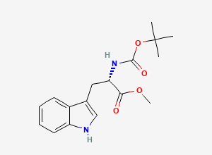 Two-dimensional chemical structure of Boc-trp-ome