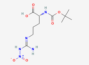 Two-dimensional chemical structure of Boc-D-Arg(NO2)-OH