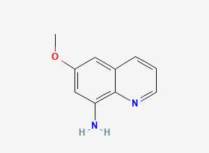 Two-dimensional chemical structure of Primaquine Diphosphate EP Impurity C (Free Base), CAS 90-52-8