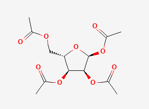 Two-dimensional chemical structure of [(2S,3S,4S,5S)-3,4,5-triacetyloxyoxolan-2-yl]methyl acetate