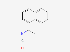 Two-dimensional chemical structure of 1-((1S)-1-isocyanatoethyl)naphthalene