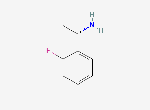 Two-dimensional chemical structure of (S)-1-(2-Fluorophenyl)ethylamine