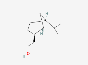 Two-dimensional chemical structure of 2-((1S,2R,5S)-6,6-Dimethylbicyclo[3.1.1]heptan-2-yl)ethan-1-ol