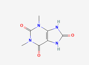 Two-dimensional chemical structure of Theophylline EP Impurity E / 1,3-Dimethyluric acid/ Oxytheophylline, CAS 944-73-0