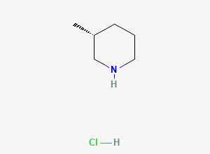 Two-dimensional chemical structure of (3R)-3-methylpiperidine hydrochloride