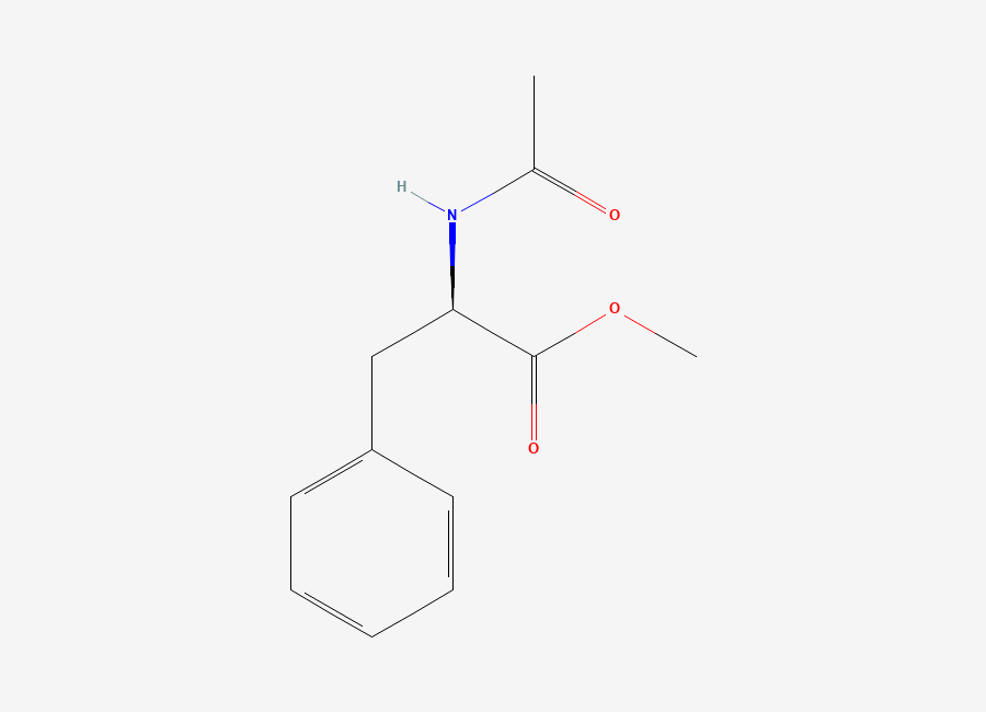 Two-dimensional chemical structure of Methyl n-acetyl-d-phenylalaninate