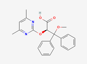 Two-dimensional chemical structure of (R)-Ambrisentan, CAS 1007358-76-0