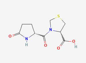 Two-dimensional chemical structure of Pidotimod Impurity D, CAS 162148-15-4