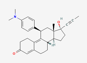 Two-dimensional chemical structure of Mifepristone Impurity 3