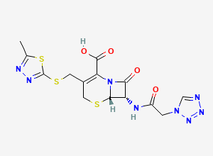Two-dimensional chemical structure of Cefazolin Impurity P5