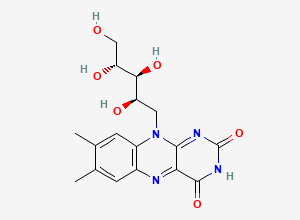 Two-dimensional chemical structure of Araboflavin, D-