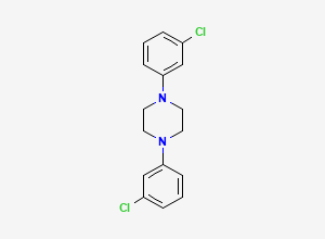 Two-dimensional chemical structure of Trazodone Diaryl Impurity, CAS 79975-63-6