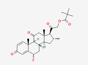 Two-dimensional chemical structure of Fluocortolone Pivalate EP Impurity C, CAS 79884-56-3