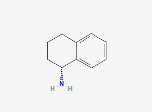 Two-dimensional chemical structure of 1-Aminotetralin, (R)-