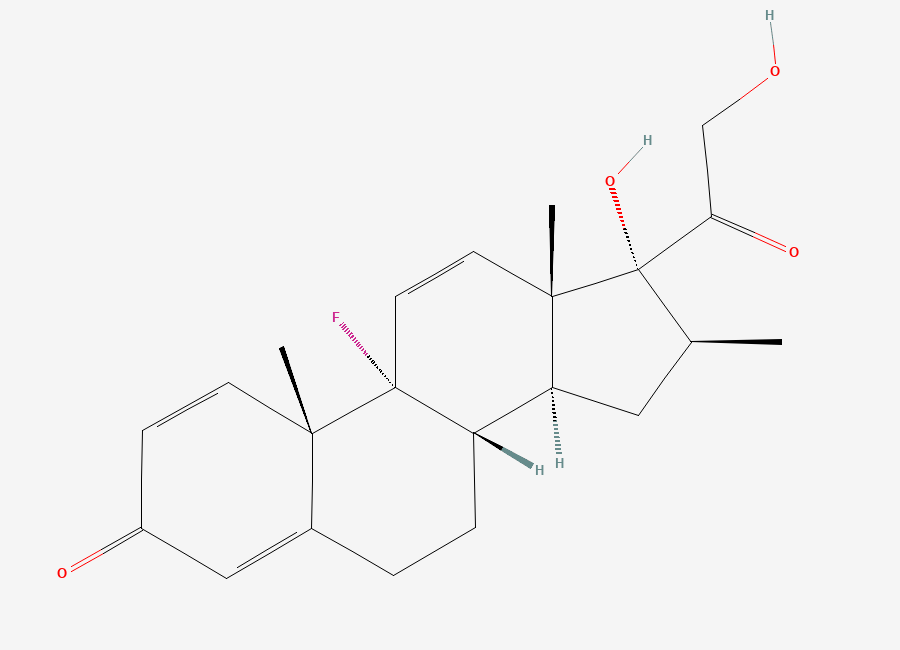 Two-dimensional chemical structure of 11,12-Dehydroxy-Betamethasone