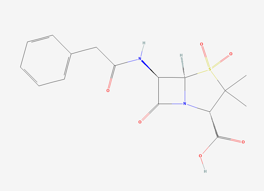 Two-dimensional chemical structure of Penicillin Impurity 7