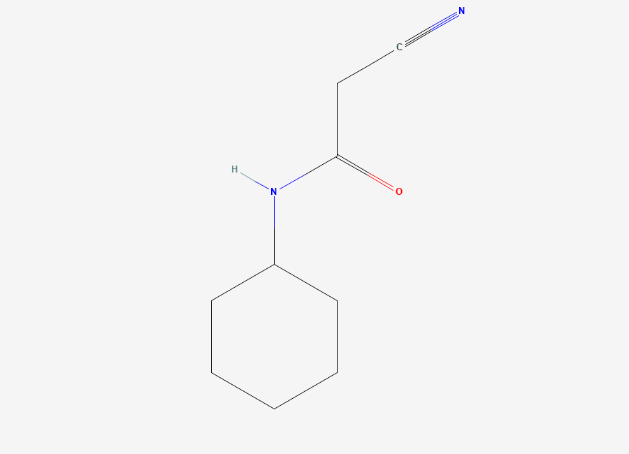 Two-dimensional chemical structure of 2-Cyano-N-cyclohexylacetamide
