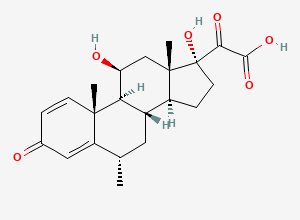 Two-dimensional chemical structure of Methylprednisolone Impurity 74