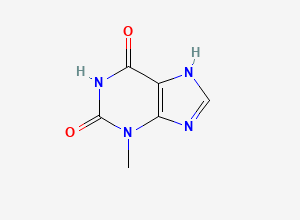 Two-dimensional chemical structure of Theophylline EP Impurity B/ Pentoxifylline EP Impurity B/ Linagliptin 3-Methyl Xanthine Impurity/ Theophylline Related Compound B, CAS 1076-22-8