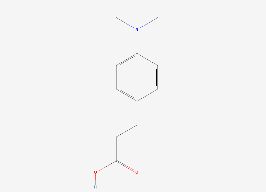Two-dimensional chemical structure of 3-(4-(Dimethylamino)phenyl)propanoic acid