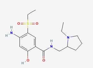 Two-dimensional chemical structure of Amisulpride EP Impurity B, CAS 148516-54-5