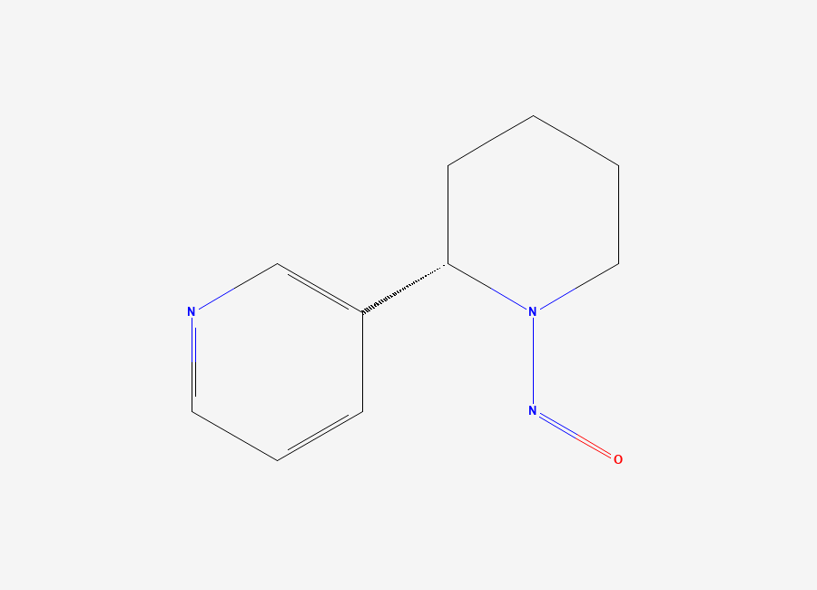 Two-dimensional chemical structure of (S)-N-Nitroso Anabasine, CAS 1133-64-8