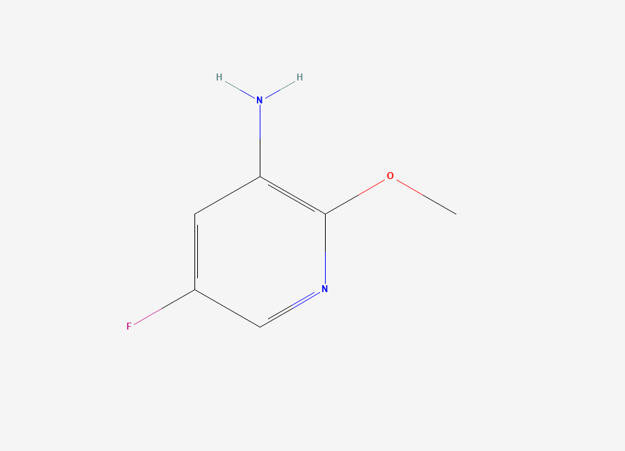 Two-dimensional chemical structure of 5-Fluoro-2-methoxypyridin-3-amine