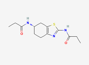 Two-dimensional chemical structure of Pramipexole Di-Amide, CAS 1346617-47-7
