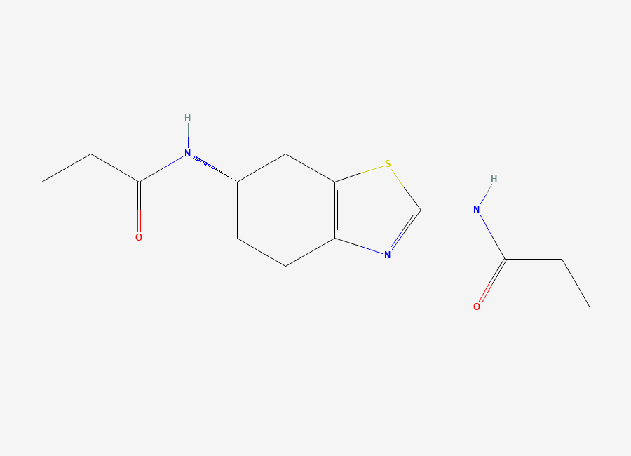 Two-dimensional chemical structure of Pramipexole Di-Amide, CAS 1346617-47-7