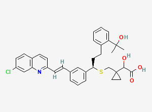 Two-dimensional chemical structure of alpha Hydroxy montelukast