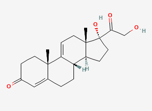 Two-dimensional chemical structure of Anecortave, CAS 10184-70-0