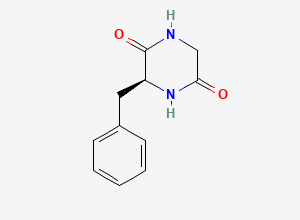 Two-dimensional chemical structure of Cyclo(-Gly-Phe)