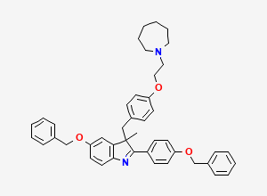 Two-dimensional chemical structure of Bazedoxifene Impurity 1, CAS 1802552-29-9