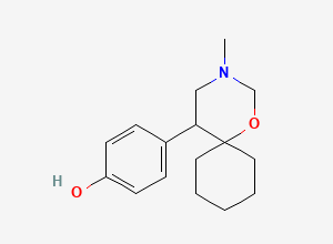 Two-dimensional chemical structure of Venlafaxine O-Desmethyl Cyclic Impurity / Venlafaxine O-Desmethyl Spiro Impurity, CAS 1346601-55-5