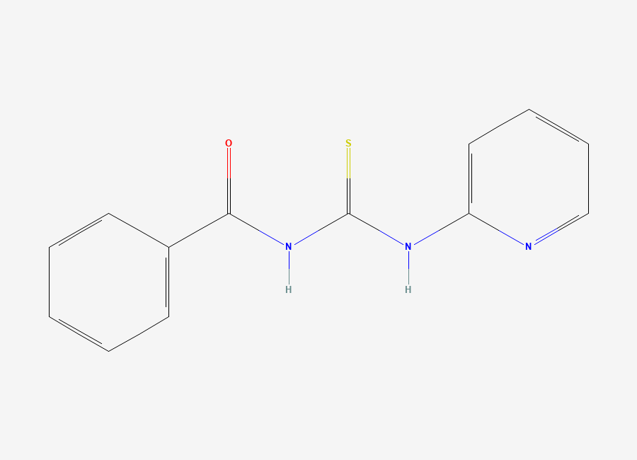 Two-dimensional chemical structure of N-Benzoyl-N'-(2-pyridinyl)thiourea