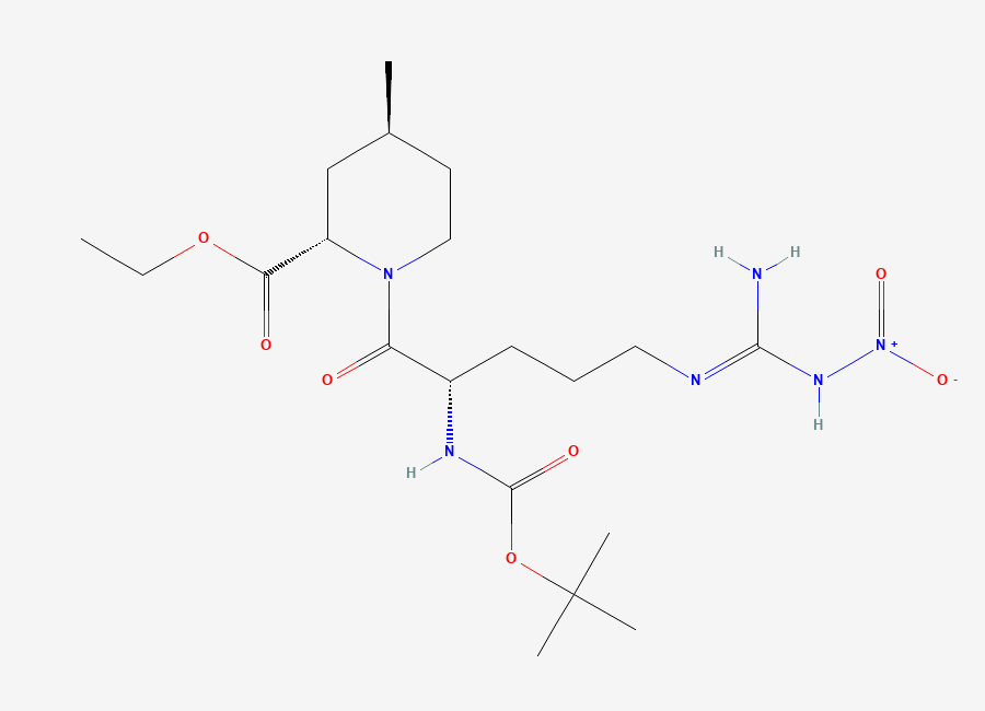 Two-dimensional chemical structure of Argatroban Impurity 131