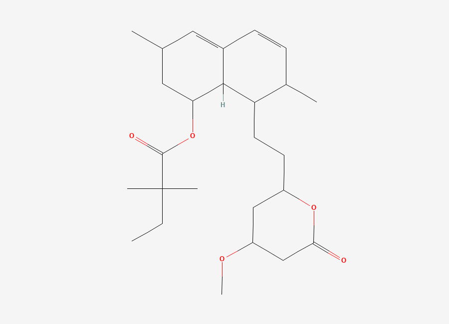 Two-dimensional chemical structure of Simvastatin EP Impurity J/ Simvastatin Methyl Ether, CAS 864357-88-0
