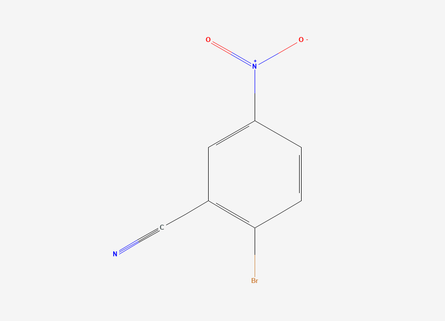 Two-dimensional chemical structure of 2-Bromo-5-nitrobenzonitrile
